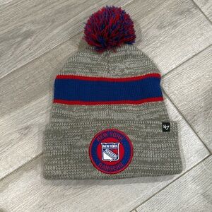 NWOT NY Rangers Pom Pom unisex beanie
